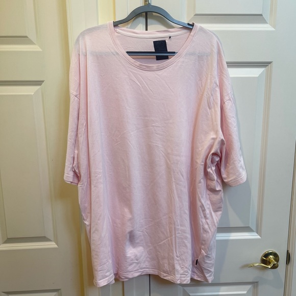 ASOS Soul Star Men’s Plus Organic Cotton Oversized Pink T-Shirt - Picture 5 of 10